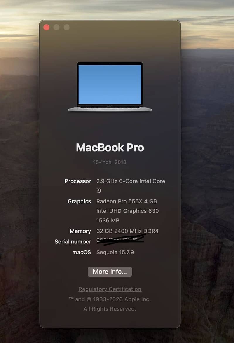Macbook pro 2018 5