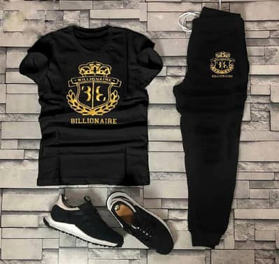 Unbranded Men's Mustard Printed Track Suit 2 Pcs - Shirt + Trouser