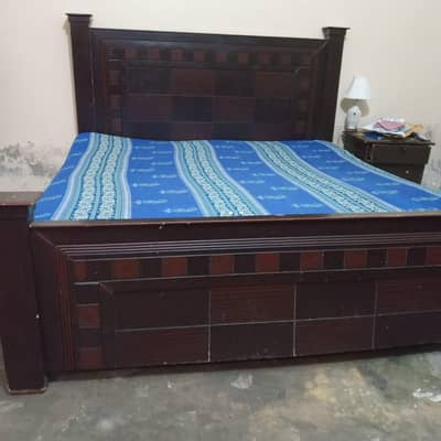 Bed and Side Table