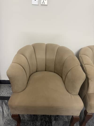 2 chairs with table for sale