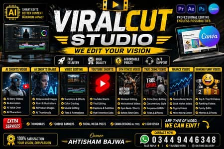  Professional Video Editor | TikTok, Reels & YouTube Videos