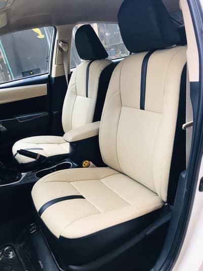 Premium Two tone seat covers for Prado honda vezel