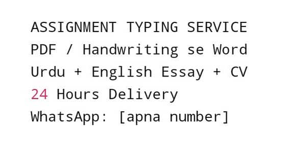 Assignment typing+ Data Entry+essay writing