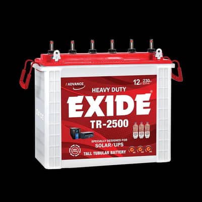 4x Exide TR2500 Tubular batteries - 230aH - 3 years used