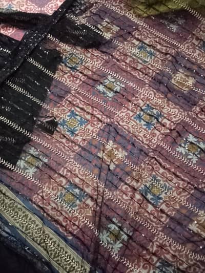 black sari for sale slightly one time used