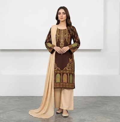 Elegant Brown & Beige 3 Piece