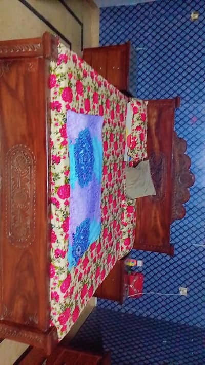 Custom Made Solid black Wood Bedroom Furniture Set