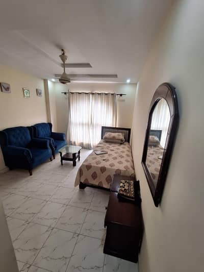 Rawalpindi Bahria town phase8 2bed furnished apartment available for rent near to commercial Park masjid school
