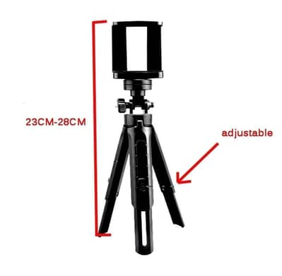 Adjustable Mobile phone Tripod Stand