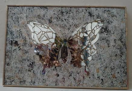 mosaic butterfly with mirror