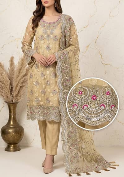 Elegant 3-Piece Suit Golden