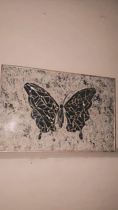 mosaic butterfly wall hanging