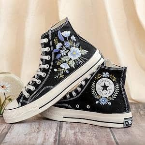 ladies casual floral sneakers - university wear