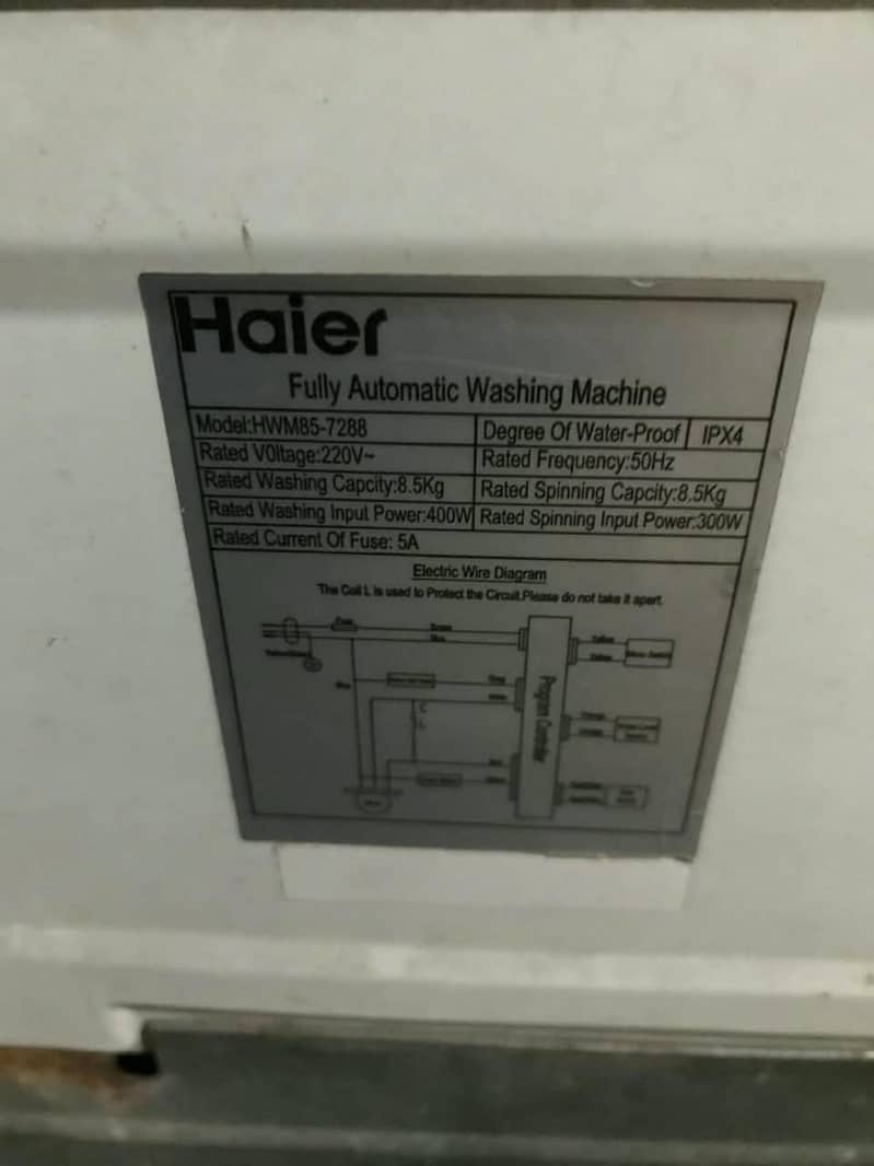 Haier fully automatic washing machine 5