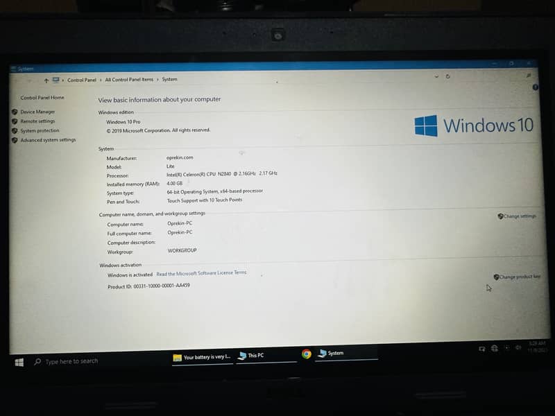Chrome book touch 1