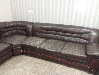 L shaped sofa  with cover 03032382582