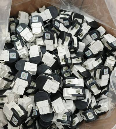 Bulk Corning RJ45 Network I/O Keystone Jacks - Brand New