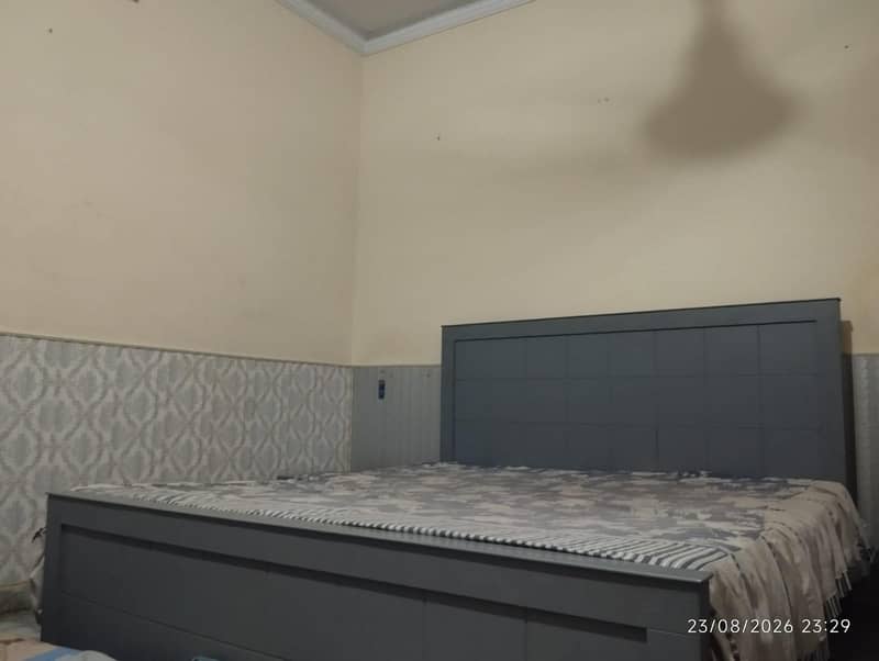 king size bed with side table 1