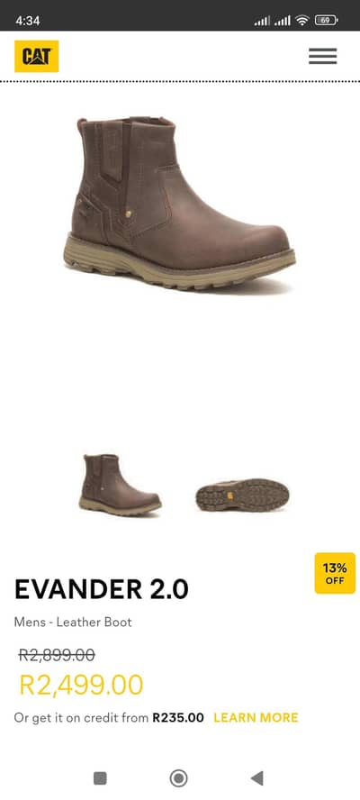 Caterpillar Envador Boots NEW