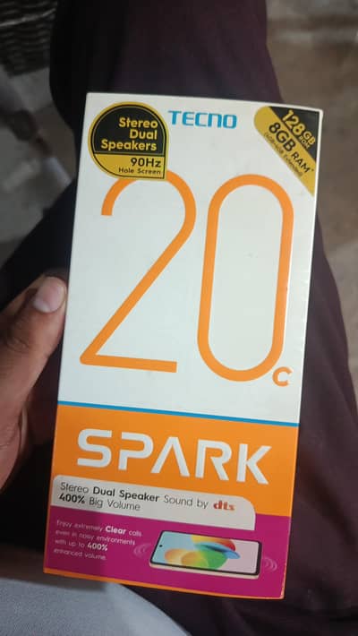 Tecno spark 20c 4+4/128