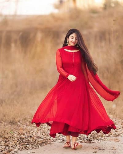 long red frock