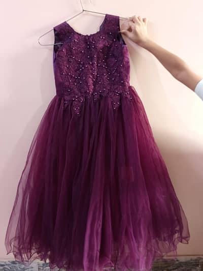 Purple frock for kids