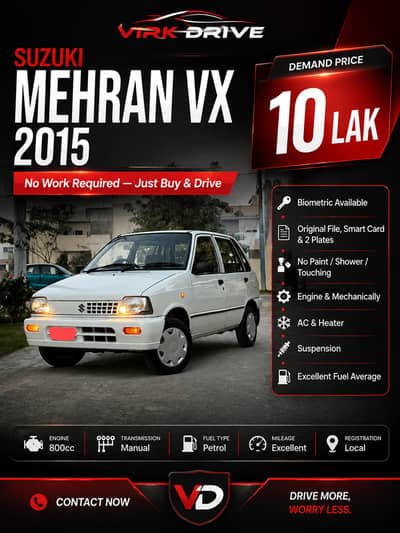 Suzuki Mehran VXR 2015
