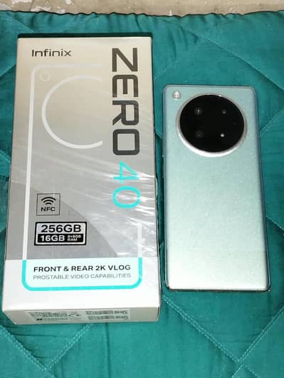 infinix Zero 40 16GB 256GB Sky Blue | PTA Approved | 4 Month Warranty