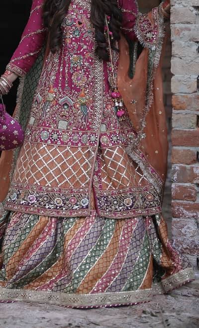 Mehndi bridal dress