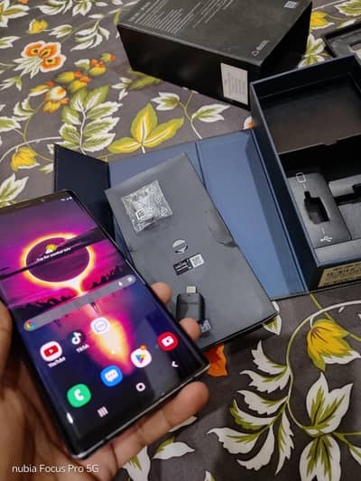 Samsung Note 9 dual official pta approved orignal device with box