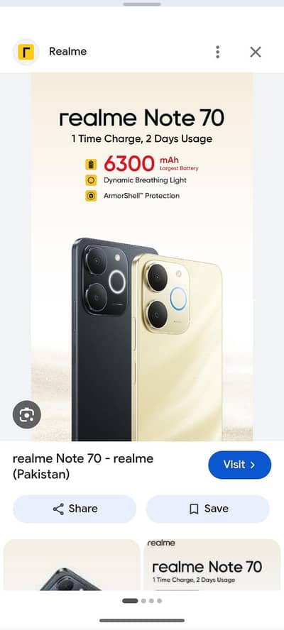 REALME NOTE 70