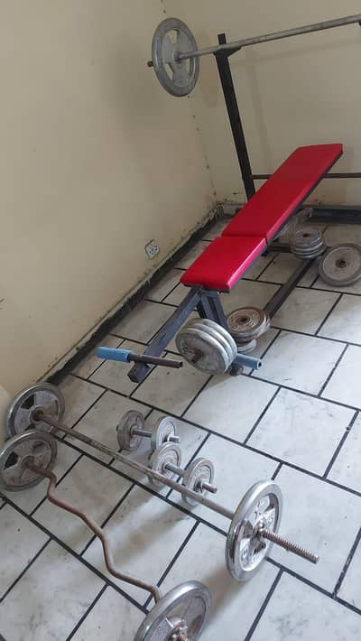 chrome plates benchpress Rod
