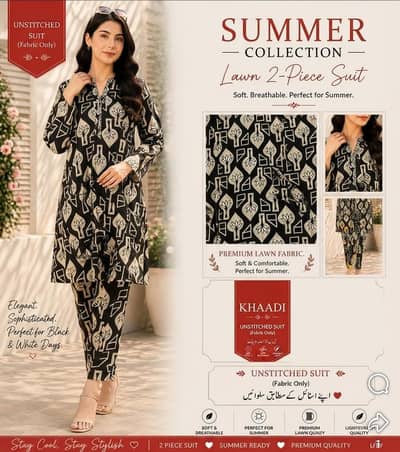 3 Piece unstitched suits