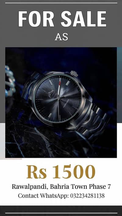 Brand As watch for sale Rs. 1500. . .