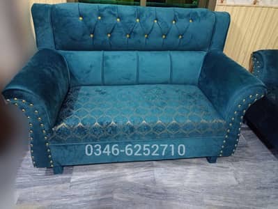Sofa Set 6 Seater New Velvet Fabric