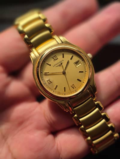 Longines Conquest Vintage quartz integrated bracelet swiss