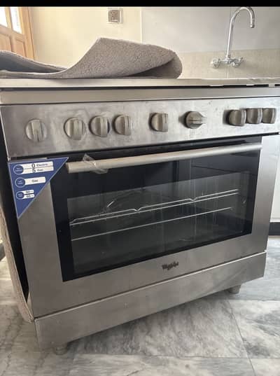 Whirlpool 90x60cm Imported Gas Cooking Range – 5 Burner with Oven