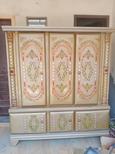 Beautiful Handcrafted Wooden Wardrobe / Large Cabinet for Sale