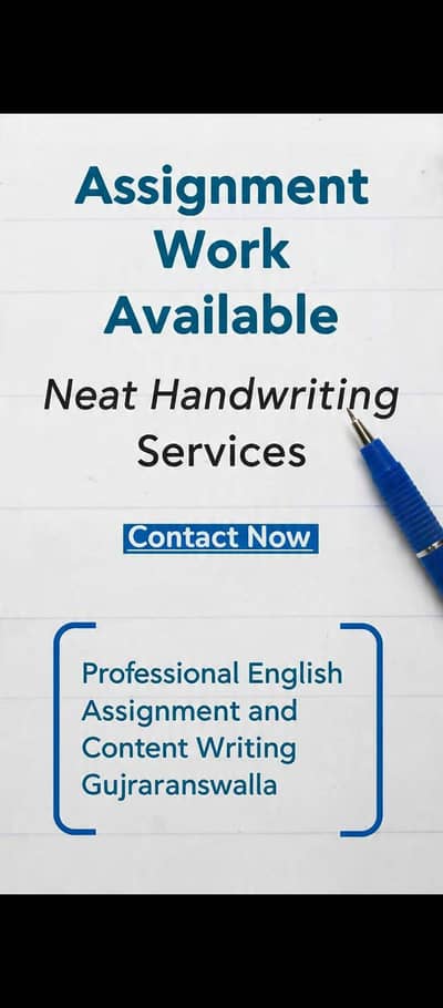 professional English Assignment and Content writing Gujranwala
