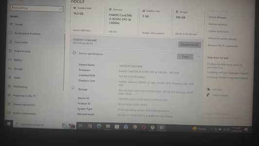 HP probook 440 g5 i5 8th generation