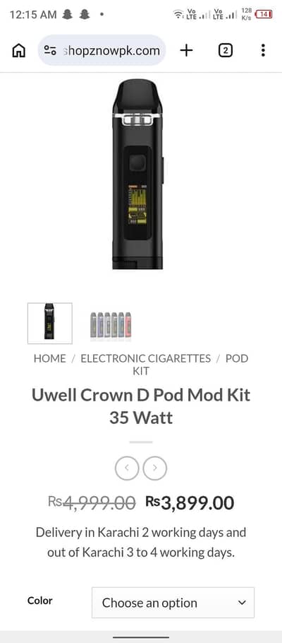 caliburn unwell crown d pod