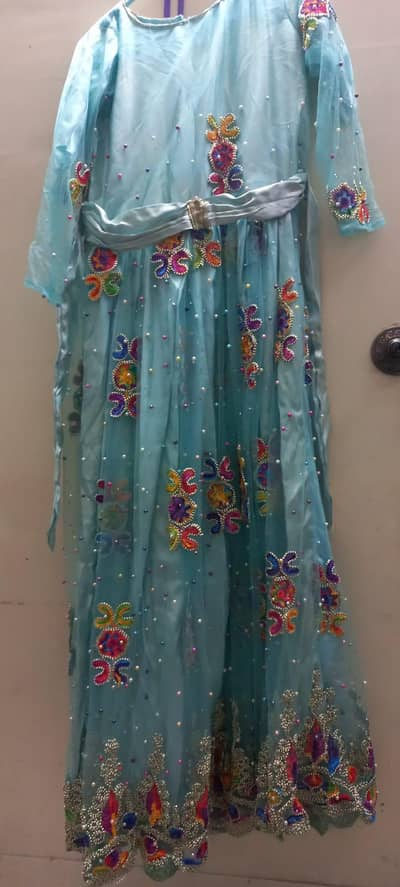 sky blue Havey work maxi
