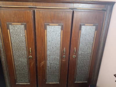 3 doors wooden almira with drawer and many more for contact 0322210874