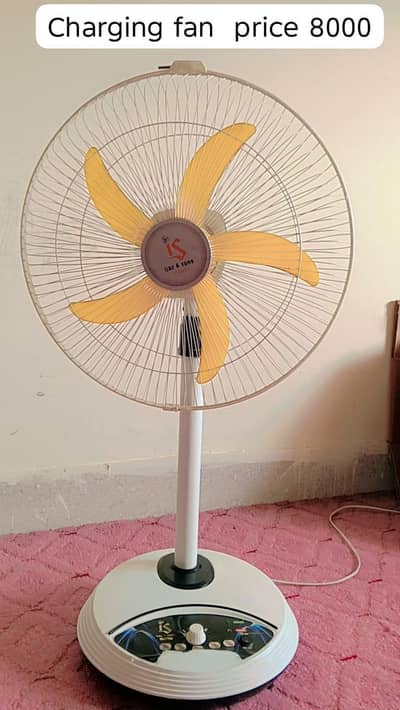 rechargeable pedistal fan