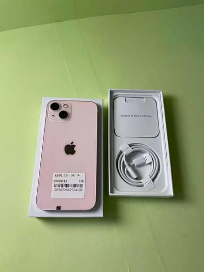Apple iPhone 13 128GB full box Whatsapp no 0340 7695703