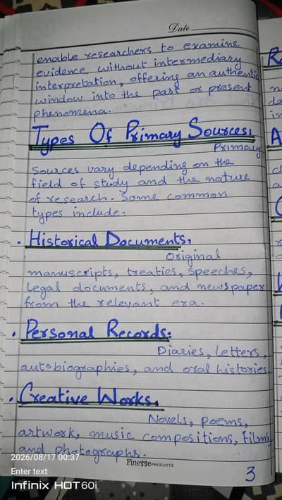 Handwritten Assignment & Homework Services