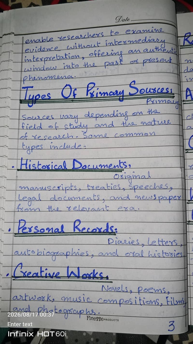 Handwritten Assignment & Homework Services 0