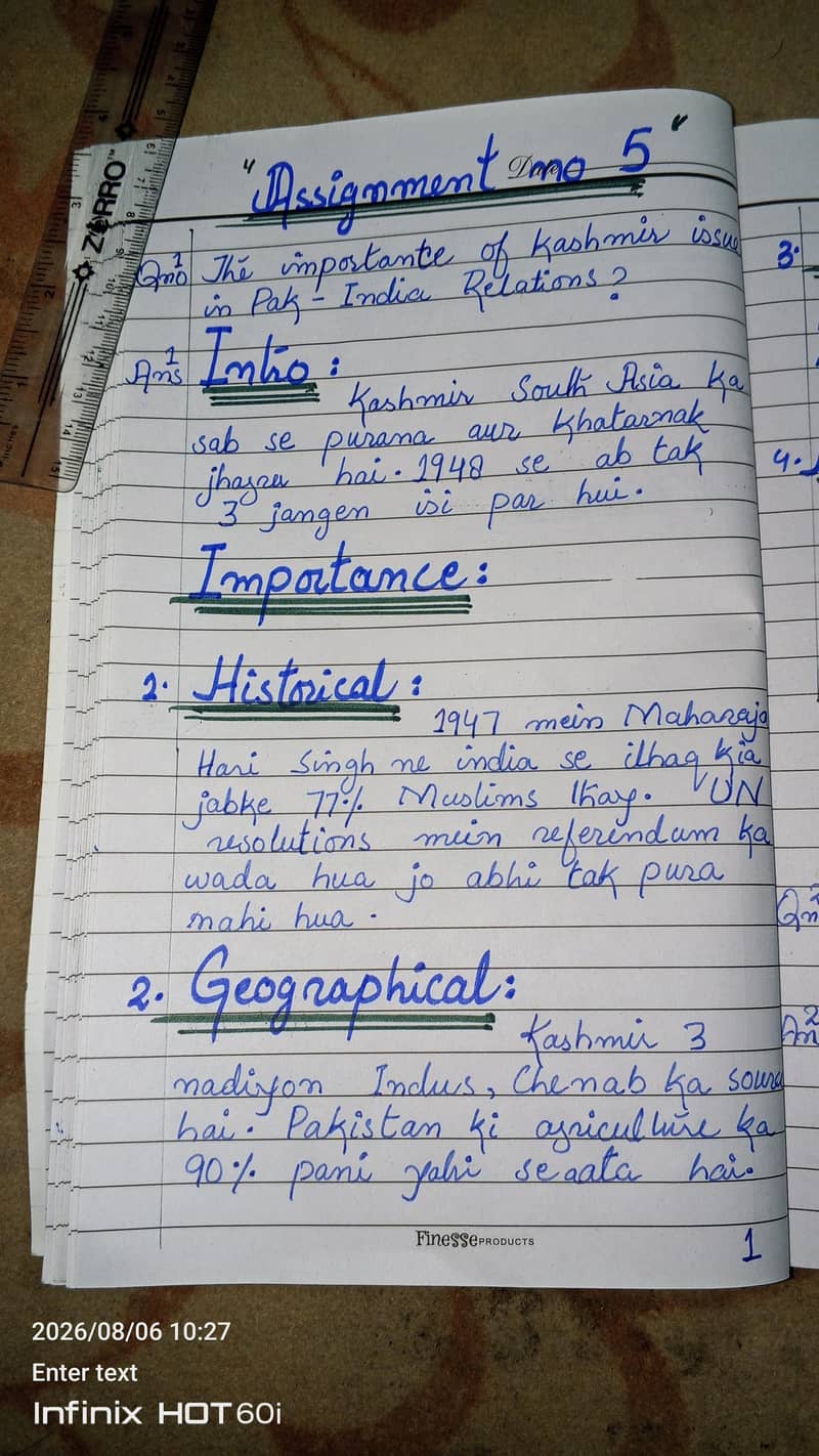 Handwritten Assignment & Homework Services 5