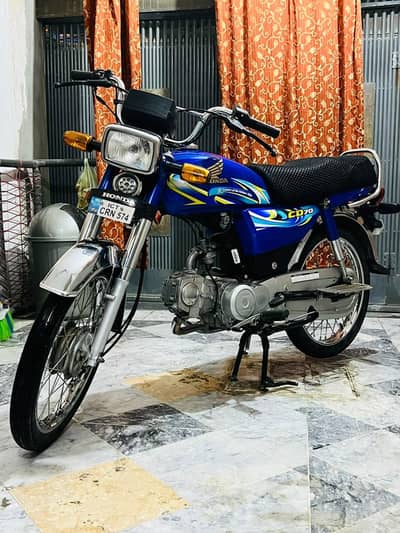 Honda CD 70 Model 2024 Blue colour