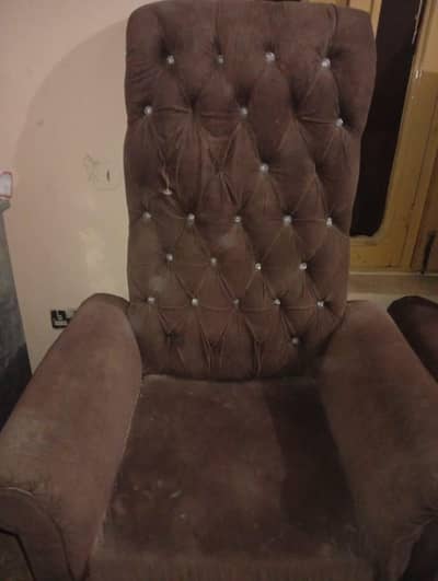 two chairs sales brown colour velwat